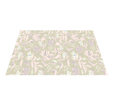 Spisebrikke original botanisk bladinspirasjon - Tenstickers