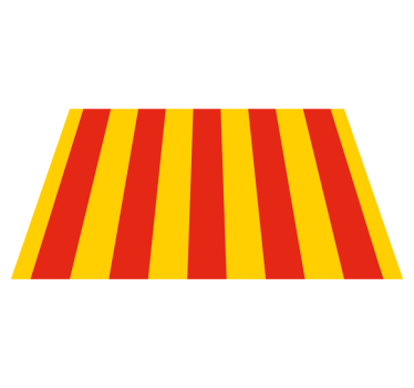 Spisebrikke original med kraftig stripemønster - Tenstickers