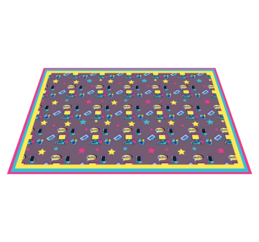 Spisebrikke original fargerik stjernehimmelprint - Tenstickers