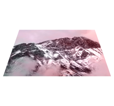 Fjelltopp estetiske farger originale spisebrikke - Tenstickers