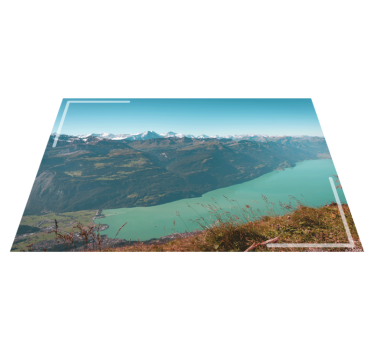 Snødekte fjell spisebrikke original - Tenstickers