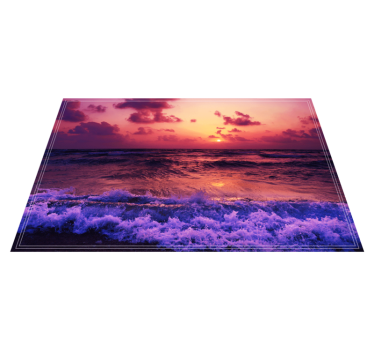 Solnedgangs havscene spisebrikke original - Tenstickers