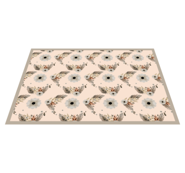 Spisebrikke original med blomsterbladmotiv - Tenstickers