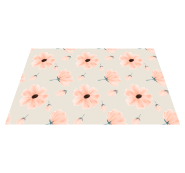 Spisebrikke original blomsterinspirert borddekorasjon - Tenstickers