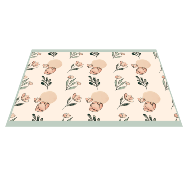 Spisebrikke original med blomstermotiv - Tenstickers