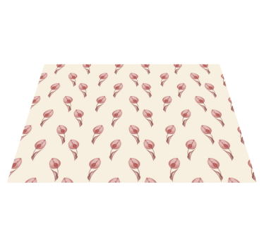 Spisebrikke original delikat blomsterdesign - Tenstickers