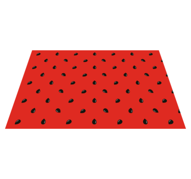 Spisebrikke original vannmelonfrø mønster - Tenstickers