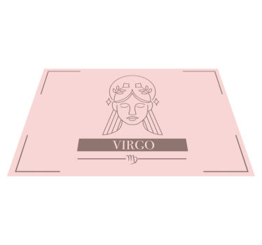 Jomfru rosa stjernetegn design hus spisebrikke - Tenstickers