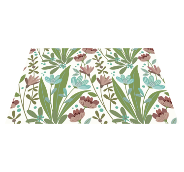 Spisebrikke original botanisk bladtrykk - Tenstickers