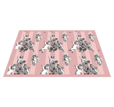 Spisebrikke original englecheruber blomster - Tenstickers