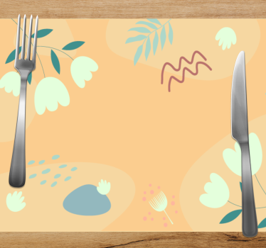 Abstract floral pattern spisebrikke original - Tenstickers