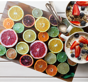 Citrusfrukter arrangement spisebrikke original - Tenstickers