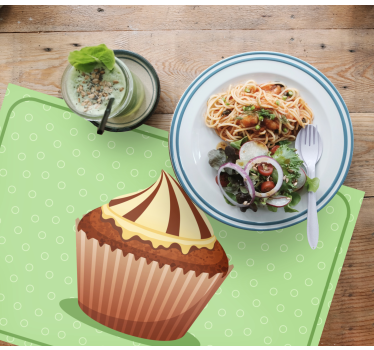 Cupcake grafikk spisebrikke original - Tenstickers