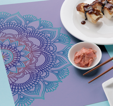 Halv mandala spisebrikker - Tenstickers