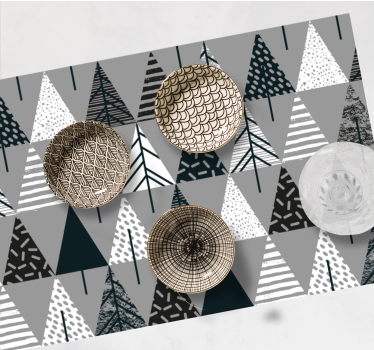Minimalistiske trær nordisk stil originale spisebrikke - Tenstickers