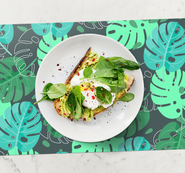 Monstera deliciosa originale vinylplattespisebrikker - Tenstickers