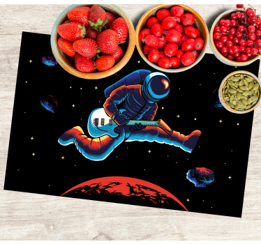 Spisebrikke original astronaut spiller gitar - Tenstickers