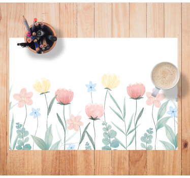 Spisebrikke original blomsterfarger arrangement - Tenstickers