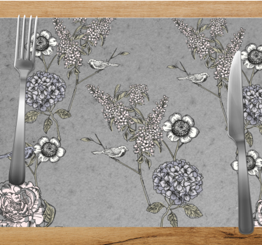 Spisebrikke original botanisk accent element - Tenstickers