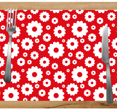 Spisebrikke original botanisk trykk arrangert - Tenstickers