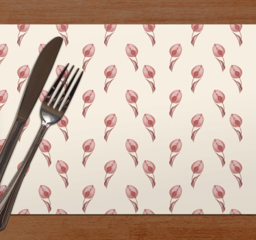 Spisebrikke original delikat blomsterdesign - Tenstickers