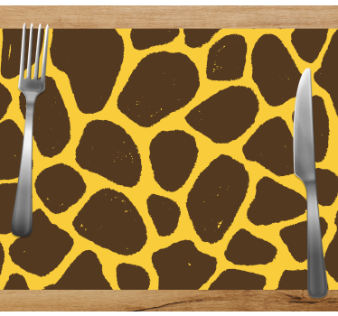 Spisebrikke original giraffemønster - Tenstickers