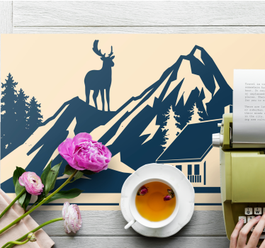 Spisebrikke original grand fjellandskap - Tenstickers