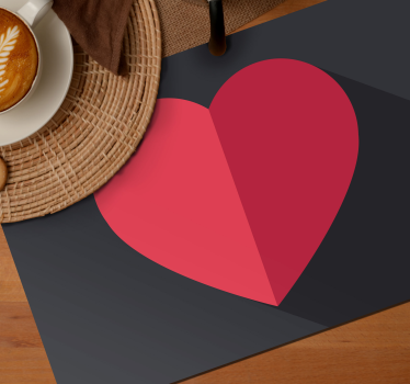 Spisebrikke original hjerteformet accent - Tenstickers