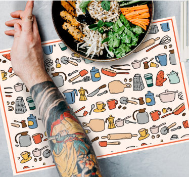 Spisebrikke original kjøkkenverktøy assortert - Tenstickers