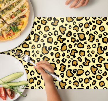 Spisebrikke original leopardmønster - Tenstickers