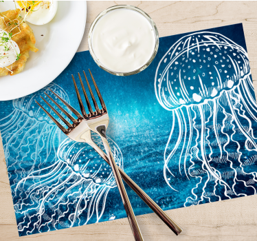 Spisebrikke original manet havscene - Tenstickers