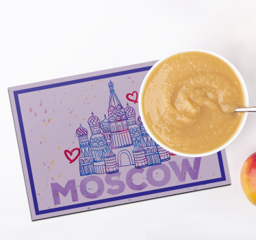 Spisebrikke original moskva landemerke illustrasjon - Tenstickers