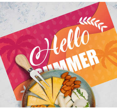 Spisebrikke original sommerhilsen design - Tenstickers