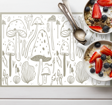 Spisebrikke original sopp natur elementer - Tenstickers