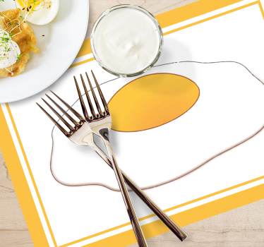 Stekt egg solsiden hus spisebrikke - Tenstickers