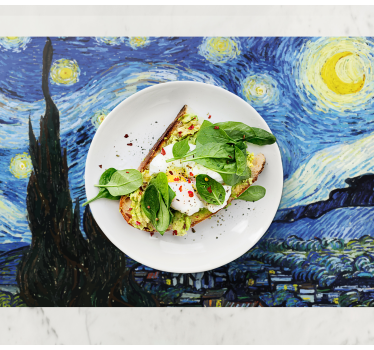 Van goghs originale vinylplattformer med stjernekveld - Tenstickers