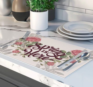 Våren er her hus spisebrikke - Tenstickers