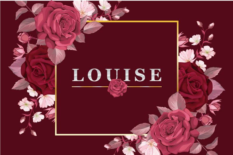 Kan tilpasses med rosespisebrikkernavn - Tenstickers