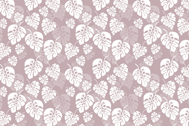 Spisebrikke tekstur tropisk bladdesign - Tenstickers