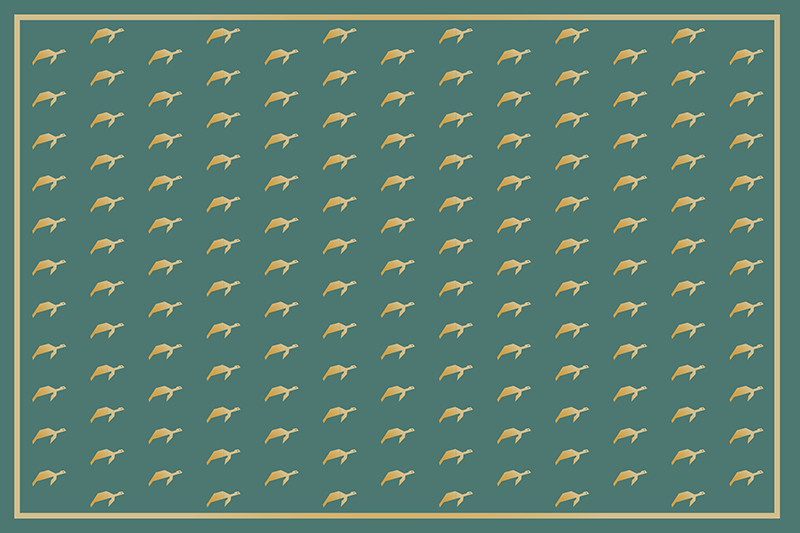 Sleek mønstrete overflate spisebrikke med navn - Tenstickers