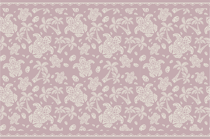Spisebrikke tekstur blomsterdesign overflate - Tenstickers