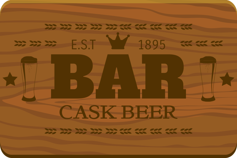 Treimitasjon med barelementer spisebrikker - Tenstickers