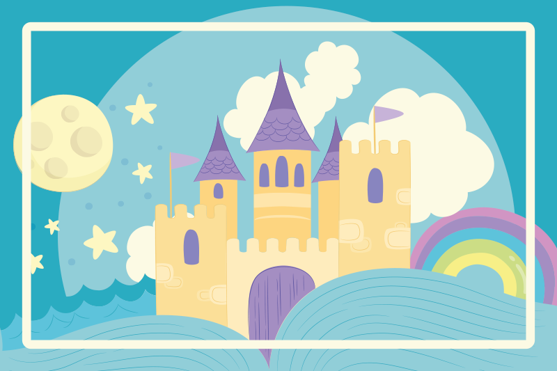 Prinsessens palass for barnebarn spisebrikker - Tenstickers