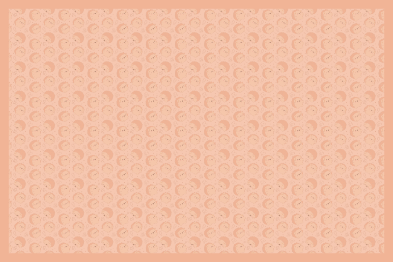 Piggsvin mønster pinnsvin spisebrikker - Tenstickers