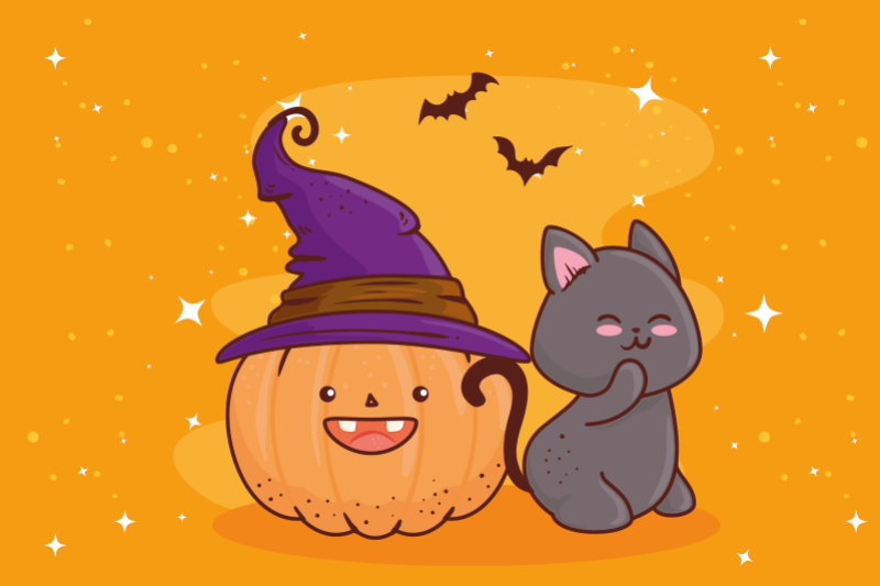 Gresskarheks heks barn spisebrikker - Tenstickers