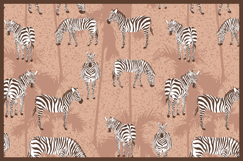 Zebra mønster spisebrikke original - Tenstickers
