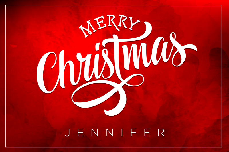 God jul tekst røde spisebrikker - Tenstickers