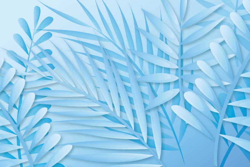 Spisebrikke tekstur bladpalmmønster - Tenstickers