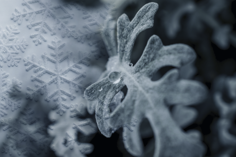 Spisebrikke tekstur elegante snøfnuggmønstre - Tenstickers