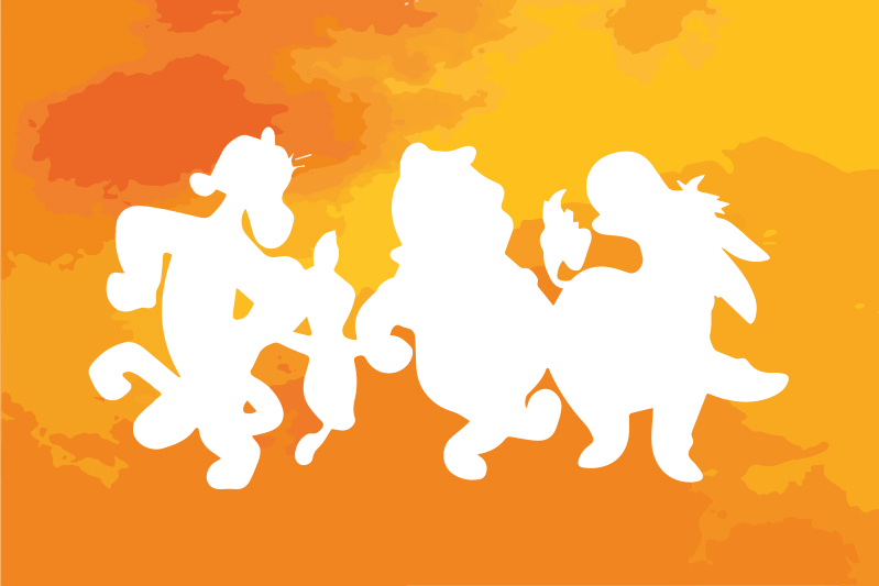 Spisebrikke spedbarn med fantasifulle figurer - Tenstickers